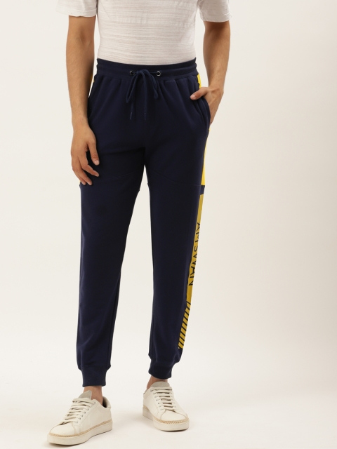 

AM SWAN Men Navy Blue Joggers