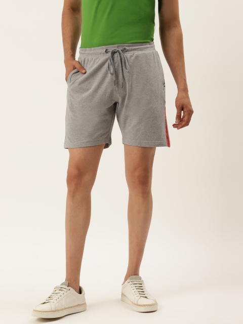 

AM SWAN Men Grey Pure Cotton Shorts