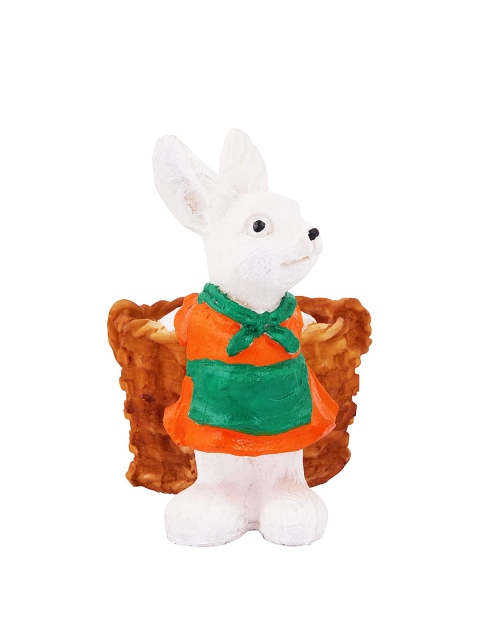 

Leafy Tales Orange & Green Rabbit Shaped Resin Succulents Indoor Planter