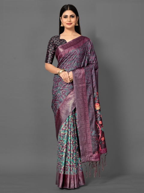 

KALINI Multicoloured Art Silk Saree, Multi