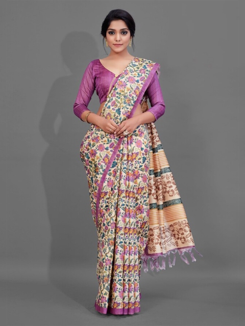 

KALINI Multicolored Floral Saree, Multi