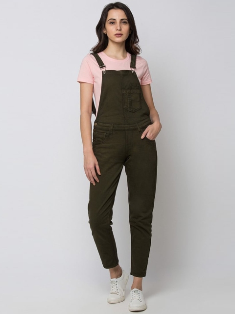 

SPYKAR Women Olive Green Alicia Super Skinny Fit Slash Knee Jeans