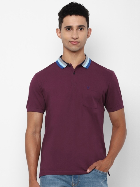 

Allen Solly Men Purple Polo Collar T-shirt