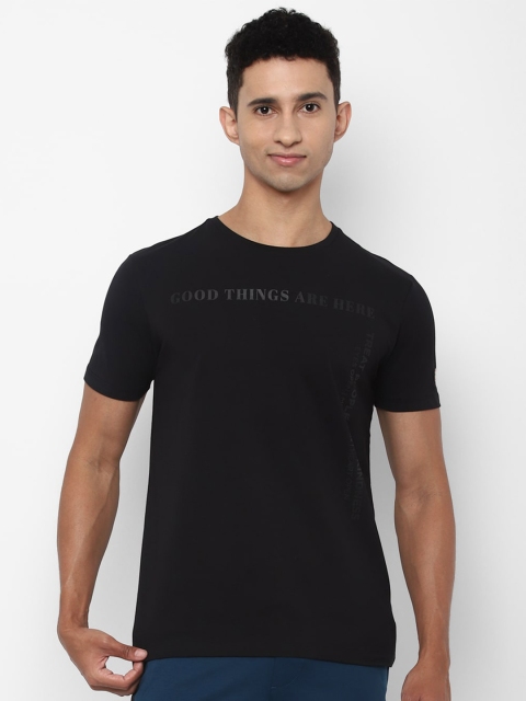 

Allen Solly Men Black Typography Printed T-shirt