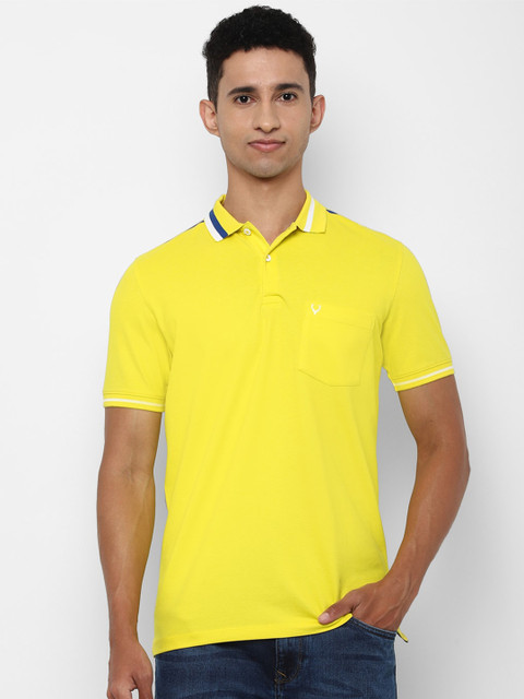 

Allen Solly Men Yellow Polo Collar T-shirt