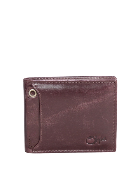 

Style SHOES Unisex Brown RFID Leather Two Fold Wallet