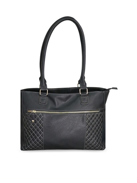 

LELYS Black Geometric Structured Shoulder Bag