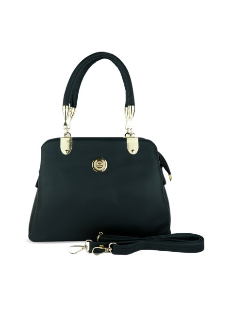 

LELYS Black PU Structured Handheld Bag