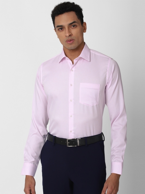 

Van Heusen Men Pink Slim Fit Cotton Formal Shirt