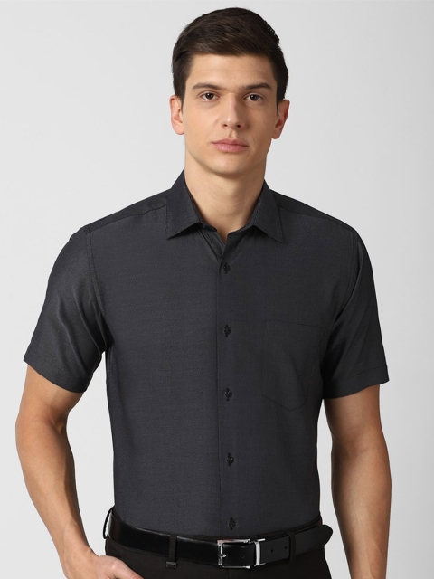 

Van Heusen Men Grey Cotton Formal Shirt