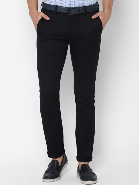

Allen Solly Men Black Slim Fit Trousers