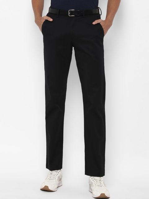 

Allen Solly Men Black Regular Fit Trousers