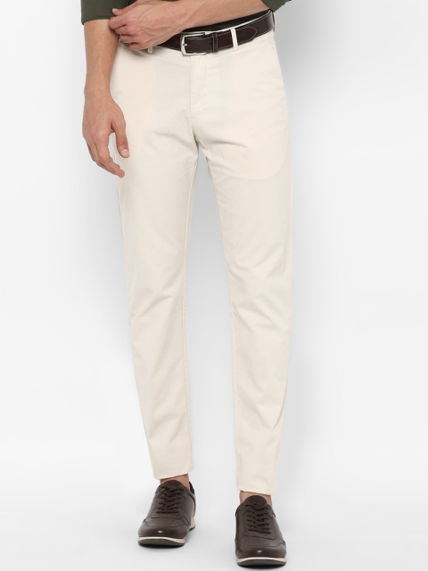 

Allen Solly Men Cream-Coloured Trousers