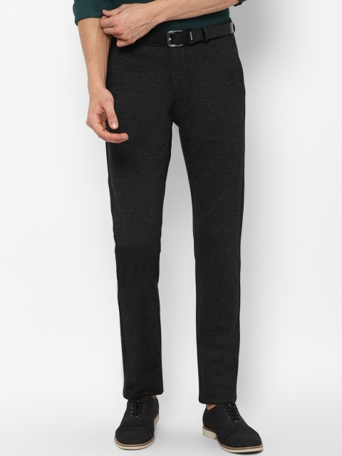 

Allen Solly Men Grey Textured Slim Fit Trousers