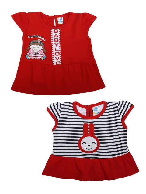 

V-Mart Red & White Set of 2 A-Line Dress