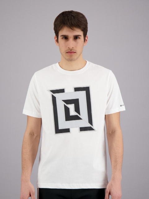 

FREESOUL Men White Printed Regular Fit Cotton T-shirt