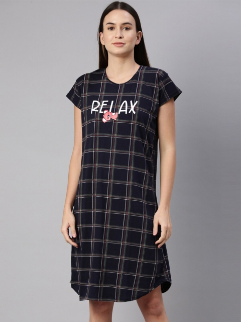 

GOLDSTROMS Navy Blue Printed Nightdress