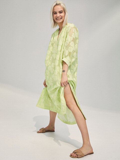 

H&M Women Green Wide Dress