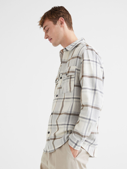 

H&M Grey Cotton Overshirt