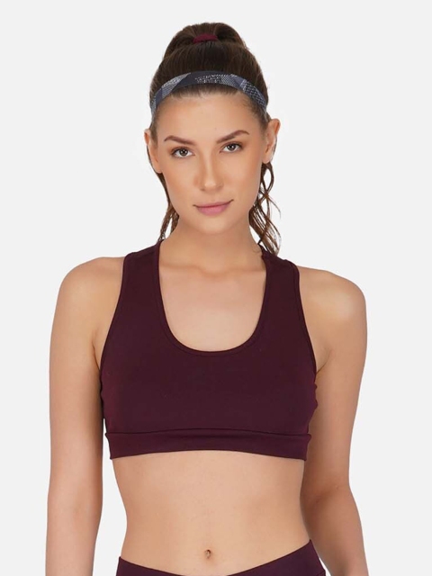 

IMPERATIVE Maroon Rapid Dry Moisture Wicking Workout Bra