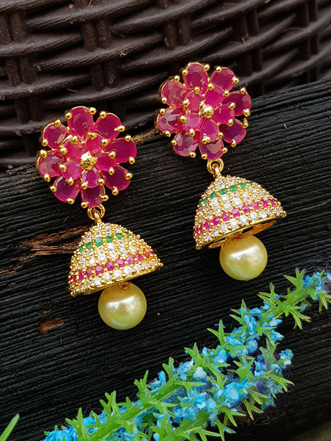 

GRIIHAM Multicoloured Contemporary Drop Earrings, Multi
