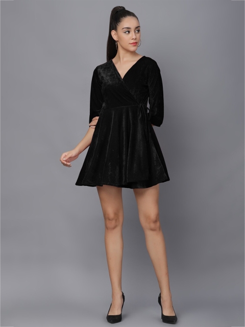 

Darzi Multicoloured Velvet Mini Dress, Multi