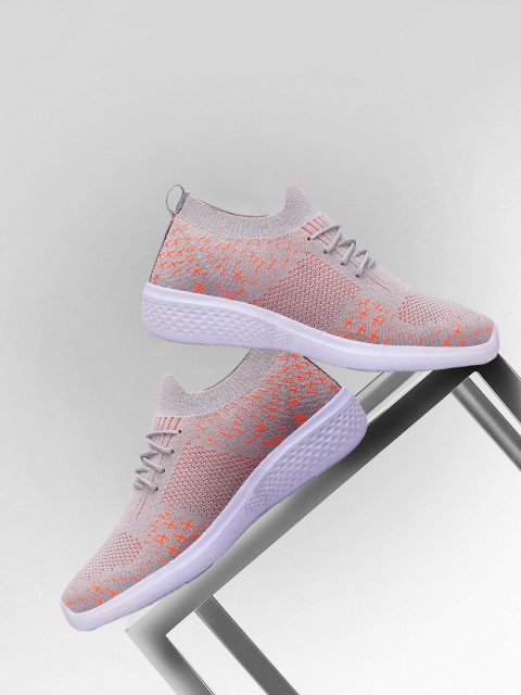 

M7 by Metronaut Women Grey Woven Design Oxfords