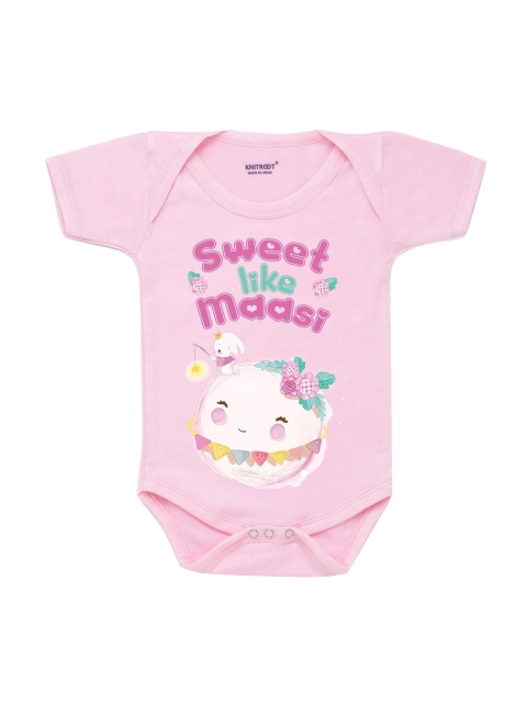 

KNITROOT Kids Pink Sweet like Maasi Bodysuit