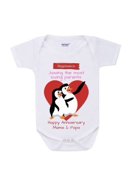 

KNITROOT Kids White Loving Parents Bodysuit