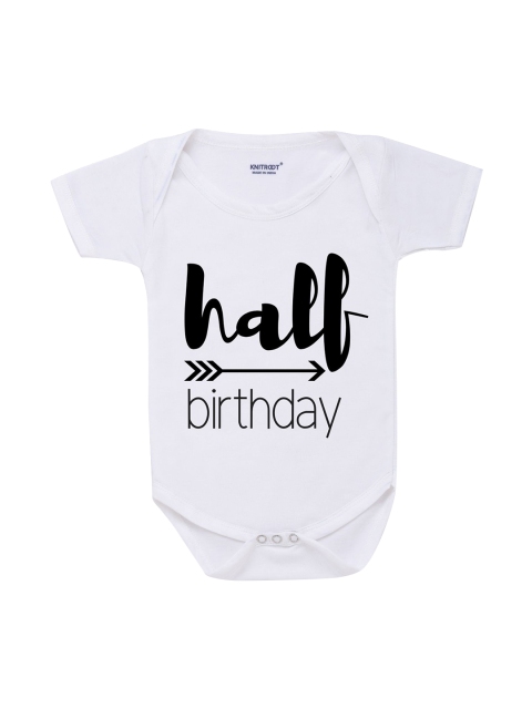 

Knitroot White Printed Bodysuit