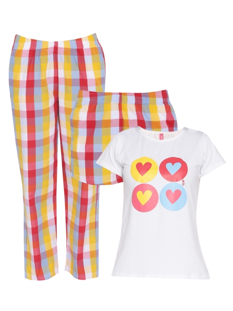

Clt.s Multicoloured Checked Lounge Set C337, Multi