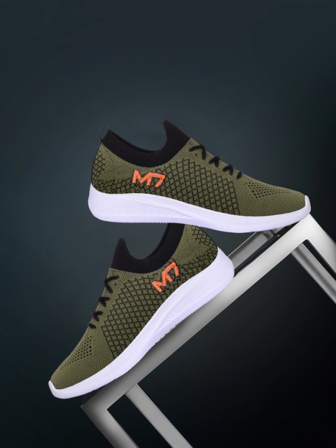 

M7 by Metronaut Men Olive Green Colourblocked Sneakers