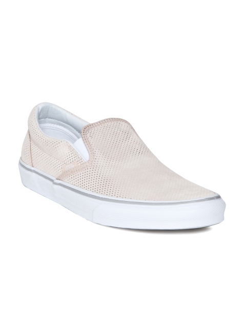 Vans Unisex Peach-Coloured Printed CLASSIC SLIP-ON Sneakers available at myntra for Rs.1999