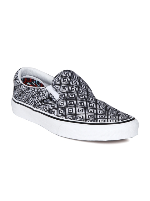 Vans Unisex Black Printed CLASSIC SLIP-ON Sneakers available at myntra for Rs.1599