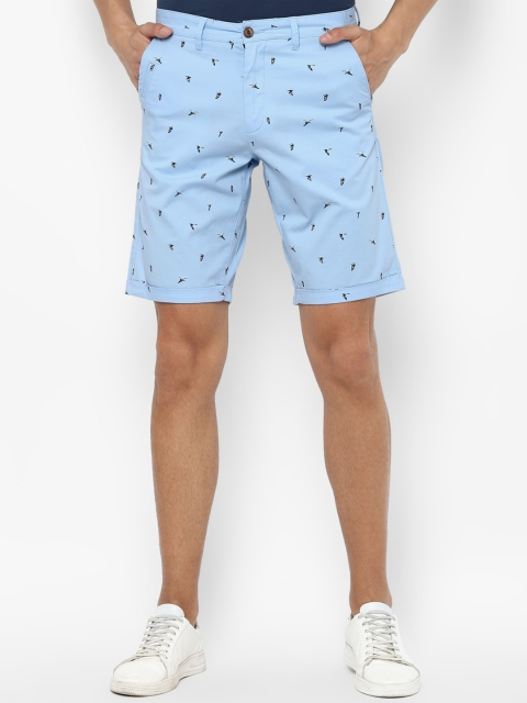 

Louis Philippe Sport Men Blue Printed Slim Fit Shorts