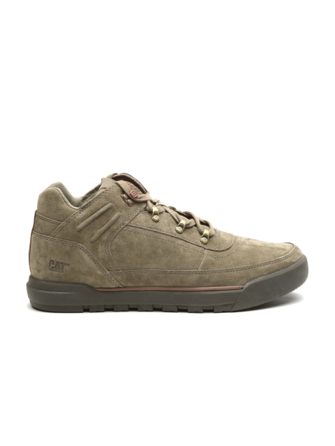 

CAT Men Brown Solid Suede Casual Shoes