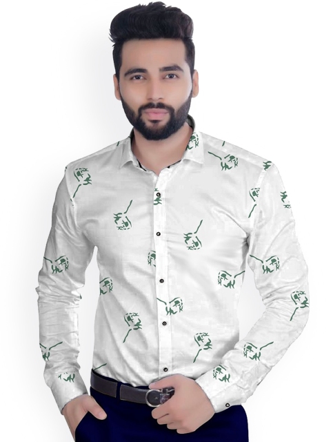 

Fashion Basket Men White Printed Clothing Fabric
