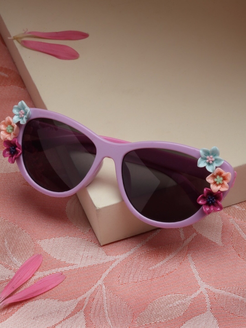 

Stoln Unisex Kids Black Lens & Pink UV Protected Lens Square Sunglasses 1018-F