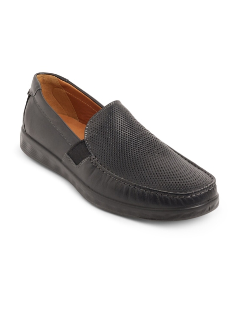 

ECCO Men Black Relaxed American Leather Formal Loafers