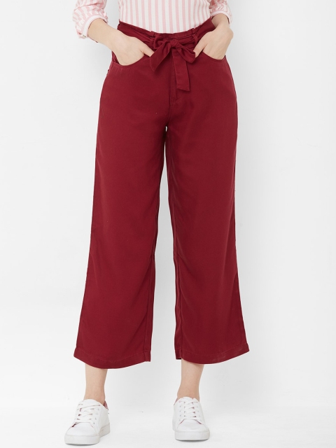 

Kraus Jeans Women Maroon Relaxed Fit High-Rise Jeans