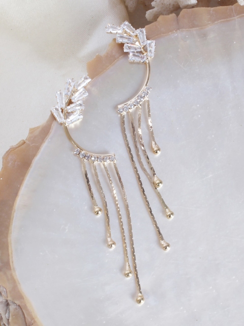 

Ayesha Gold-Toned Contemporary Drop Earrings