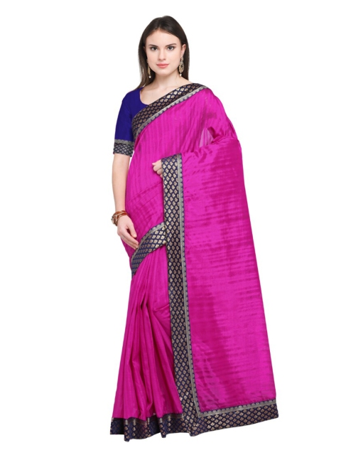 

Florence Magenta & Blue Art Silk Saree