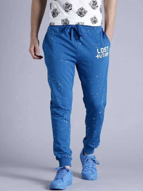 

Kook N Keech Blue Paint Splatter Effect Track Pants