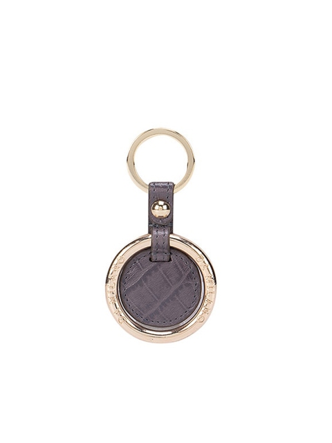 

Da Milano Grey & Gold-Toned Textured Key Chain