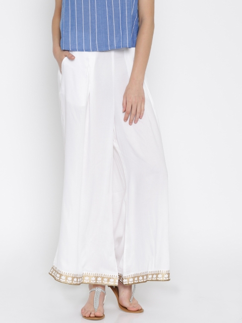

Biba White Palazzos