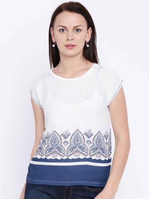 

Jealous 21 Women White Printed Top