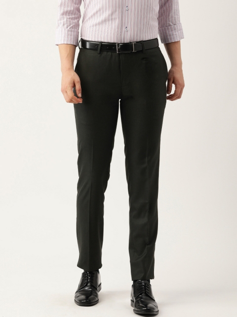 

Peter England Men Black Solid Neo Slim Fit Formal Trousers