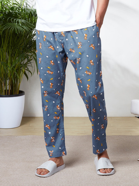 

The Souled Store Men Multi-Colored Tom And Jerry Printed Lounge Pants