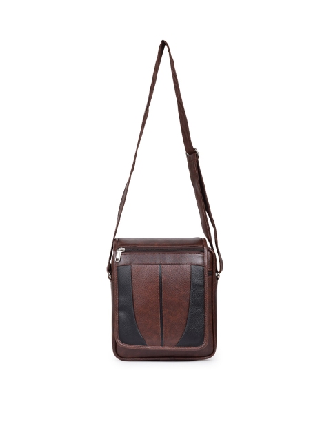 

Martucci Unisex Brown Colourblocked Messenger Bag