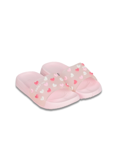 

Lil Lollipop Girls Pink Printed Rubber Sliders